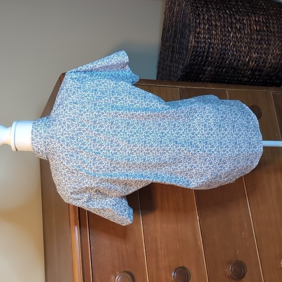 Abercrombie & Fitch Short Sleeve Button Up Stretch Super Slim SZ L - Picture 7 of 13